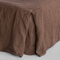 Basix Linen Bed Skirt - Bere