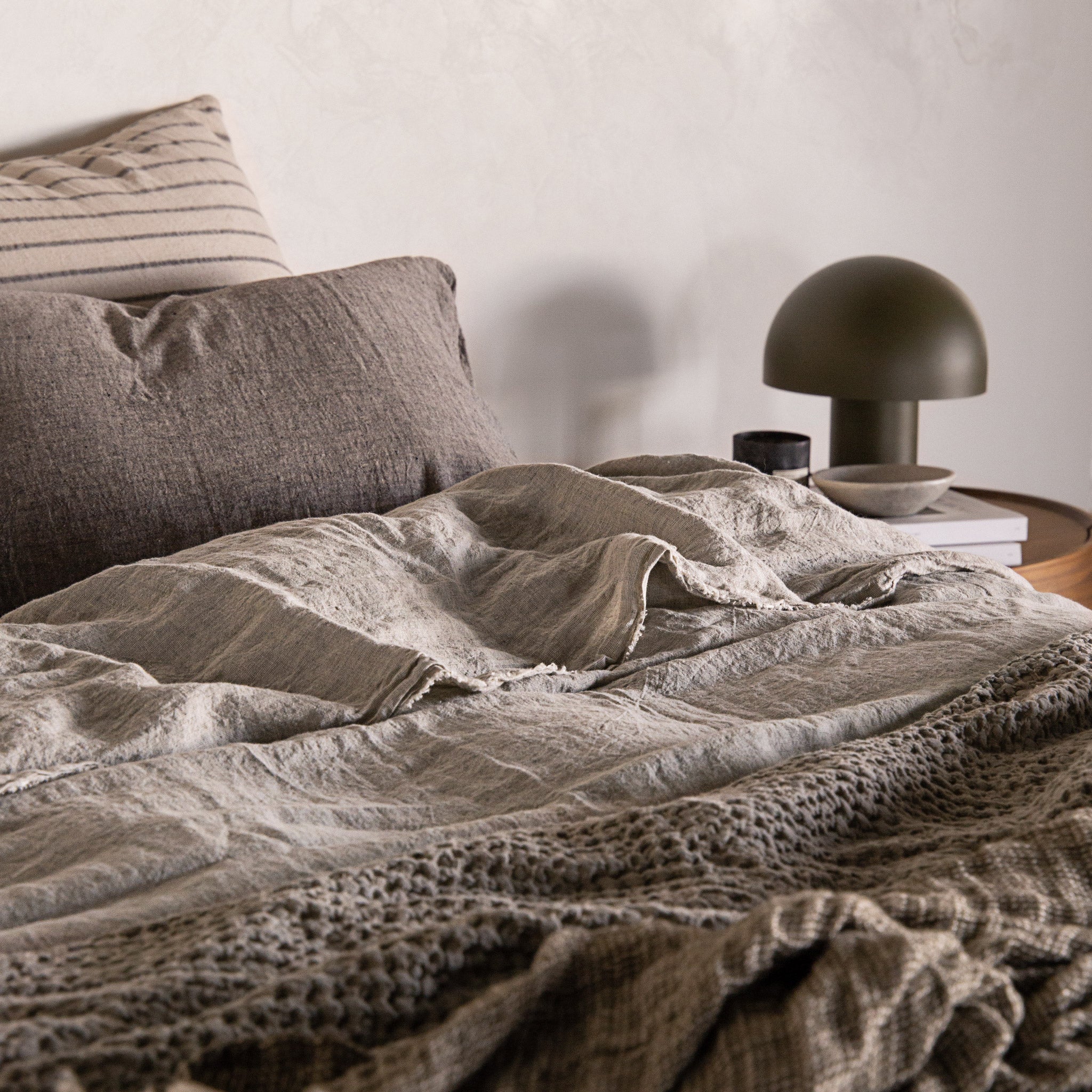 Linen Flat Sheet | Sandy Grey | Hale Mercantile Co.