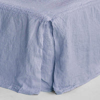 Basix Linen Bed Skirt - Azzura