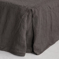 Basix Linen Bed Skirt - Nox
