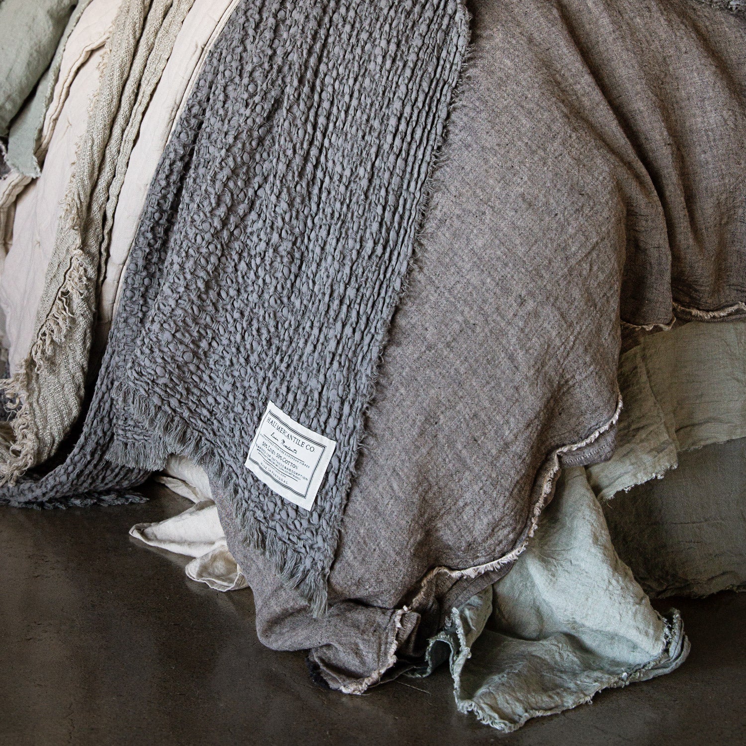 Linen Duvet Cover | Muted Black | Hale Mercantile Co.