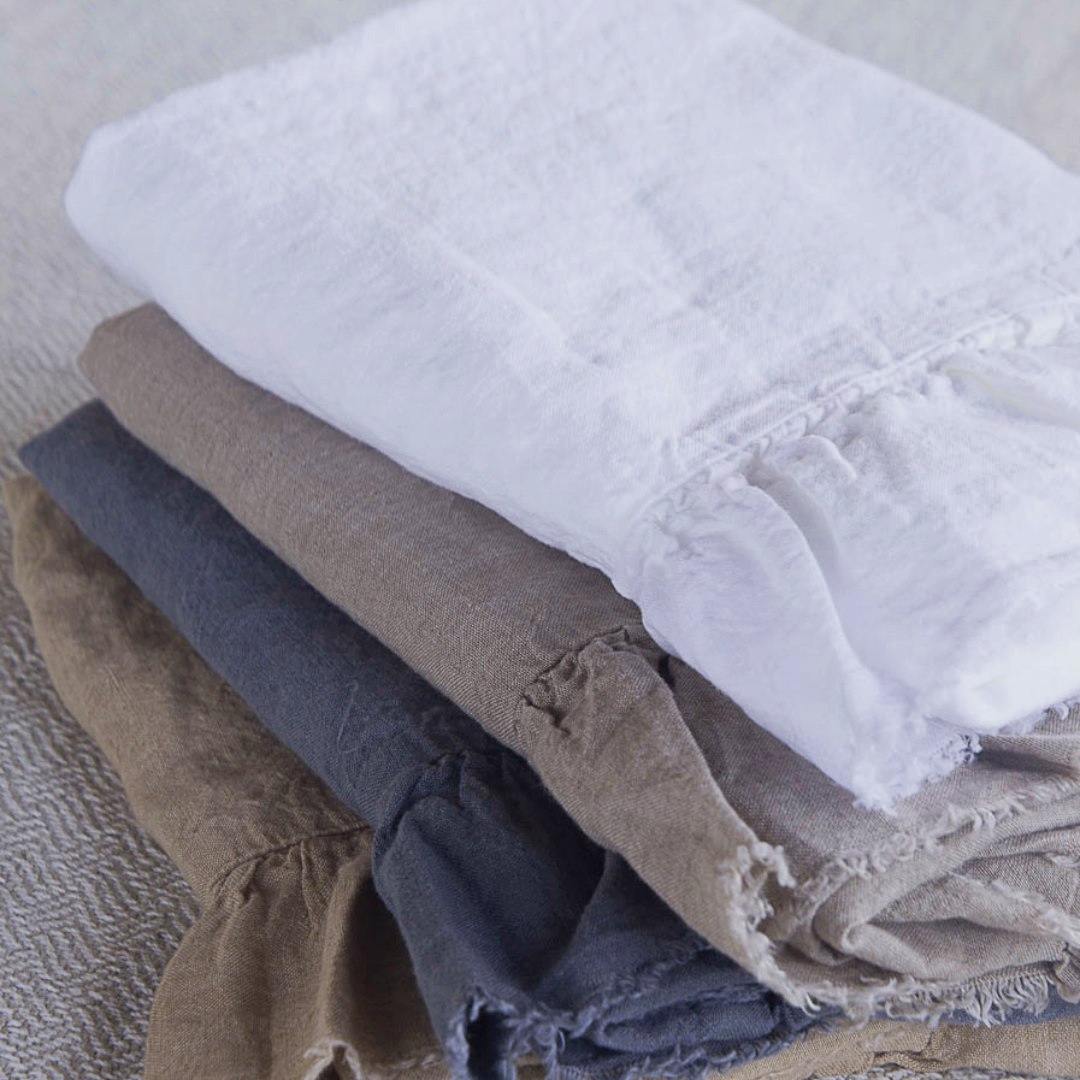 Linen Guest Towels | Charcoal Grey | Hale Mercantile Co.