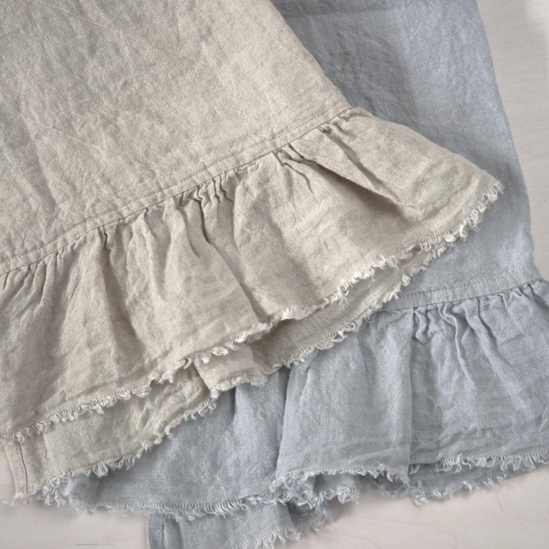 Kristine Linen Guest Towel - Fog