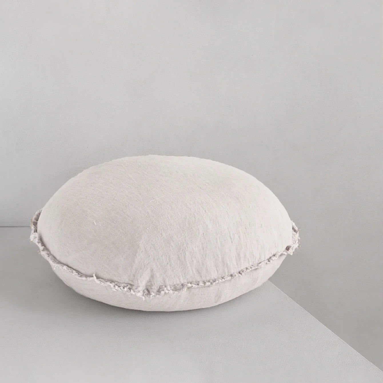 Round Linen Pillow | Pale Stone | Hale Mercantile Co.
