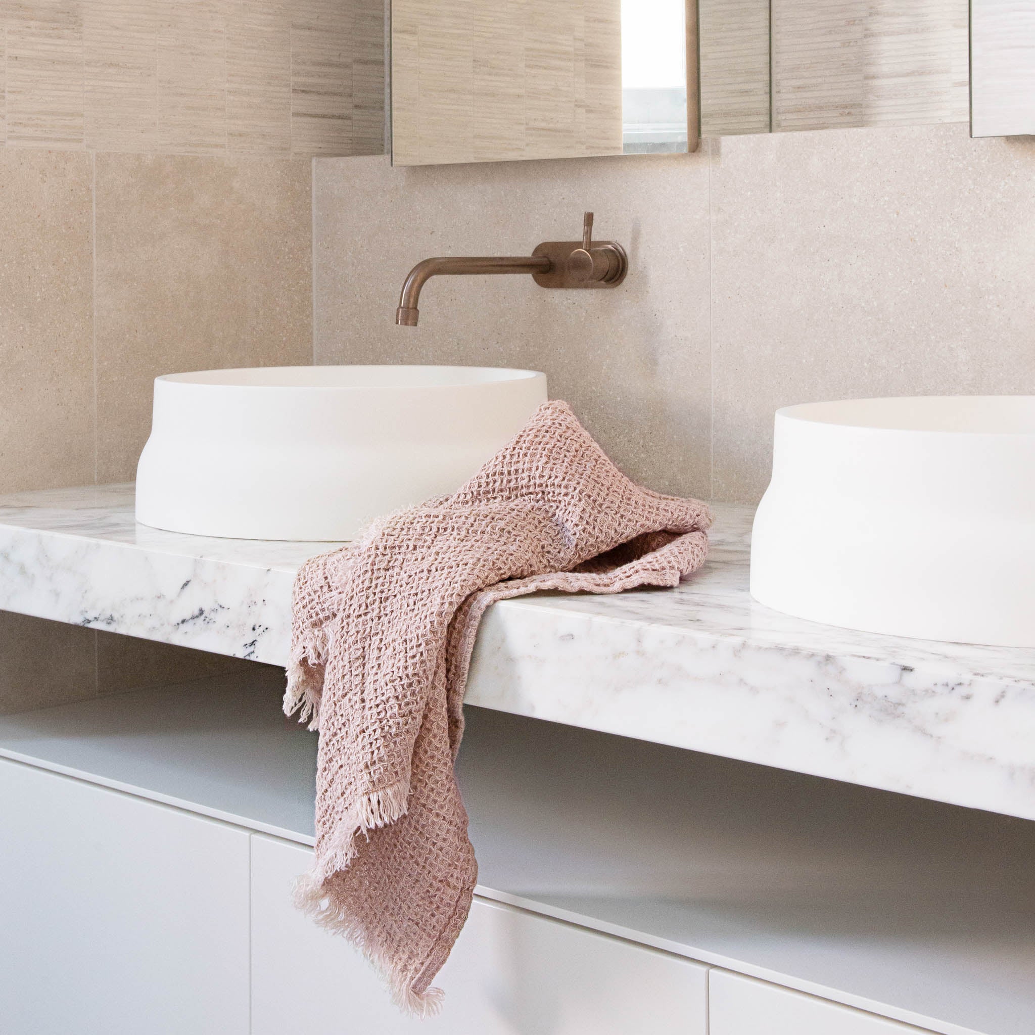 Linen Hand Towels | Earthy Pink | Hale Mercantile Co.