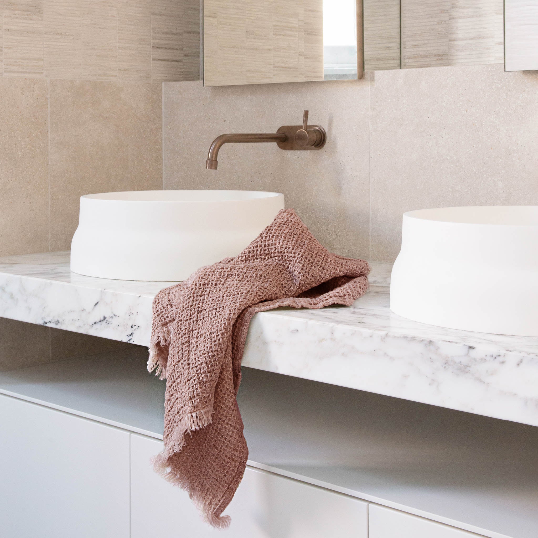 Linen Hand Towels | Clay Pink | Hale Mercantile Co.