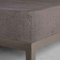 Basix Linen Fitted Sheet - Nox