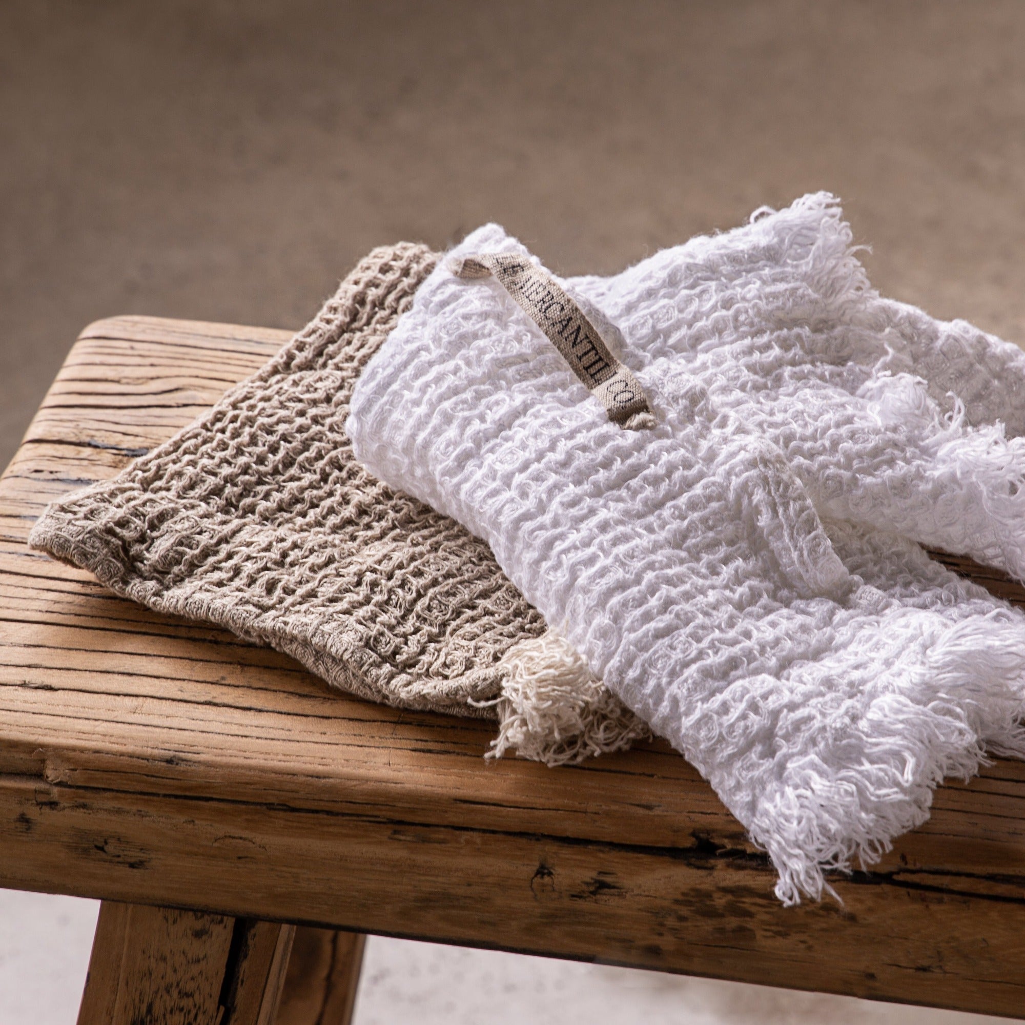 Linen Face Towel | Sandy Color | Hale Mercantile Co.