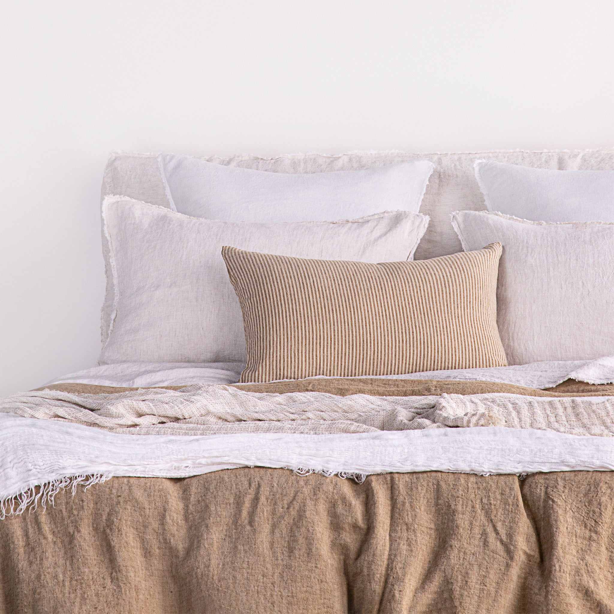 Stripe Linen Pillow | Brown Stripe | Hale Mercantile Co.