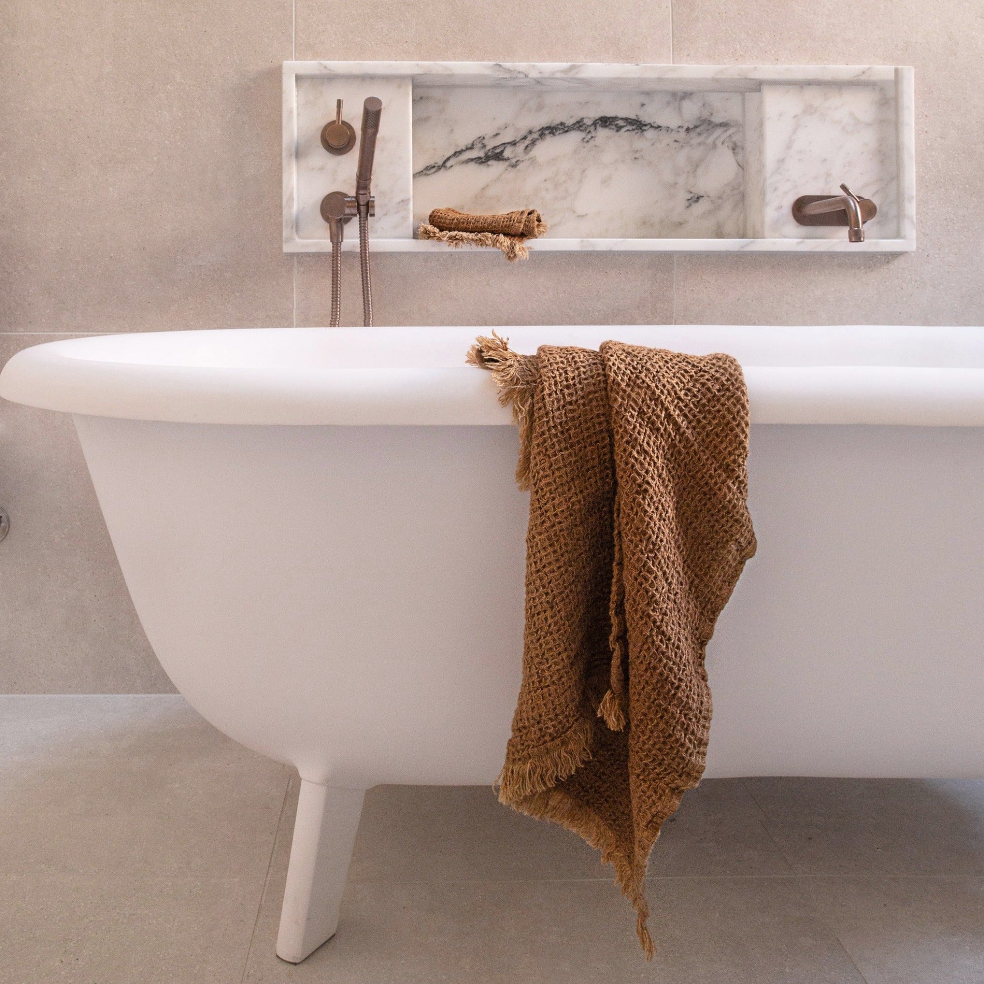 Linen Hand Towels | Rust Tone | Hale Mercantile Co.