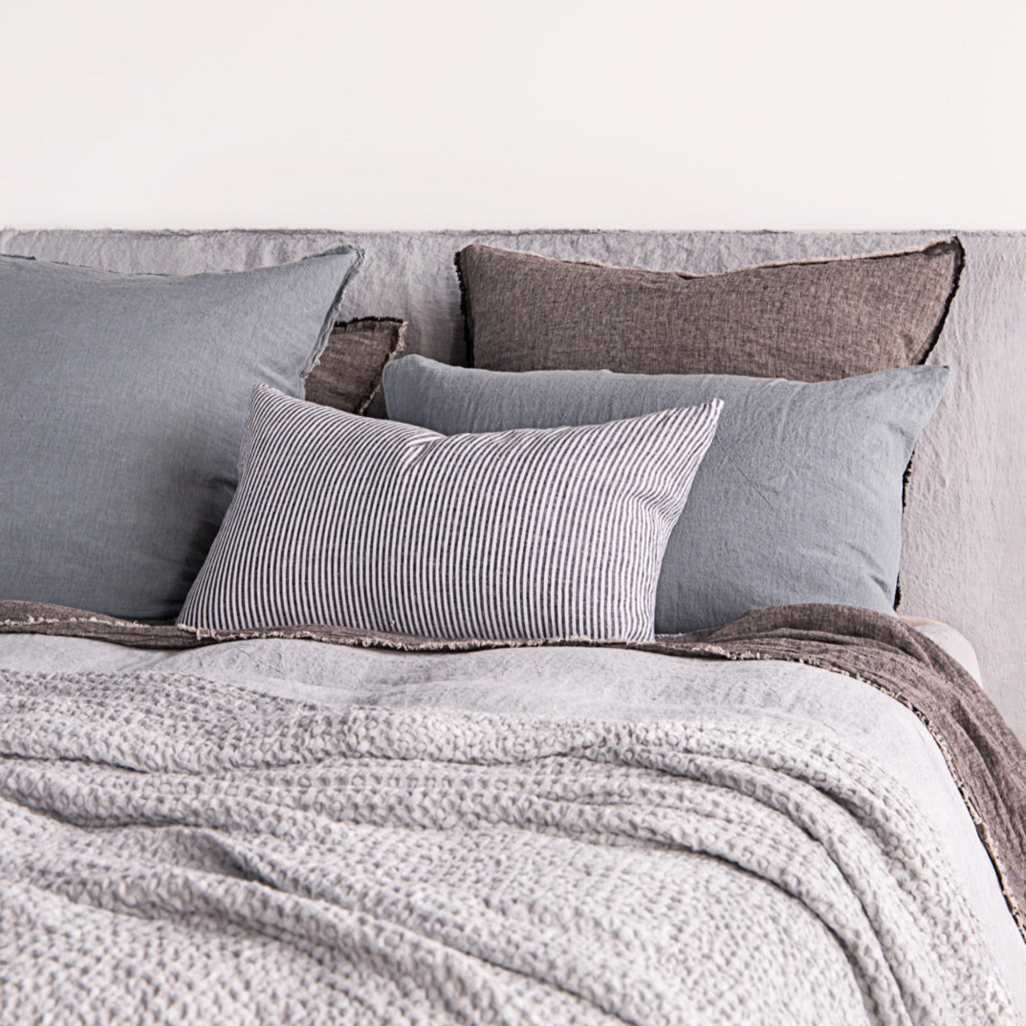 Stripe Linen Pillow | Black Stripe | Hale Mercantile Co.