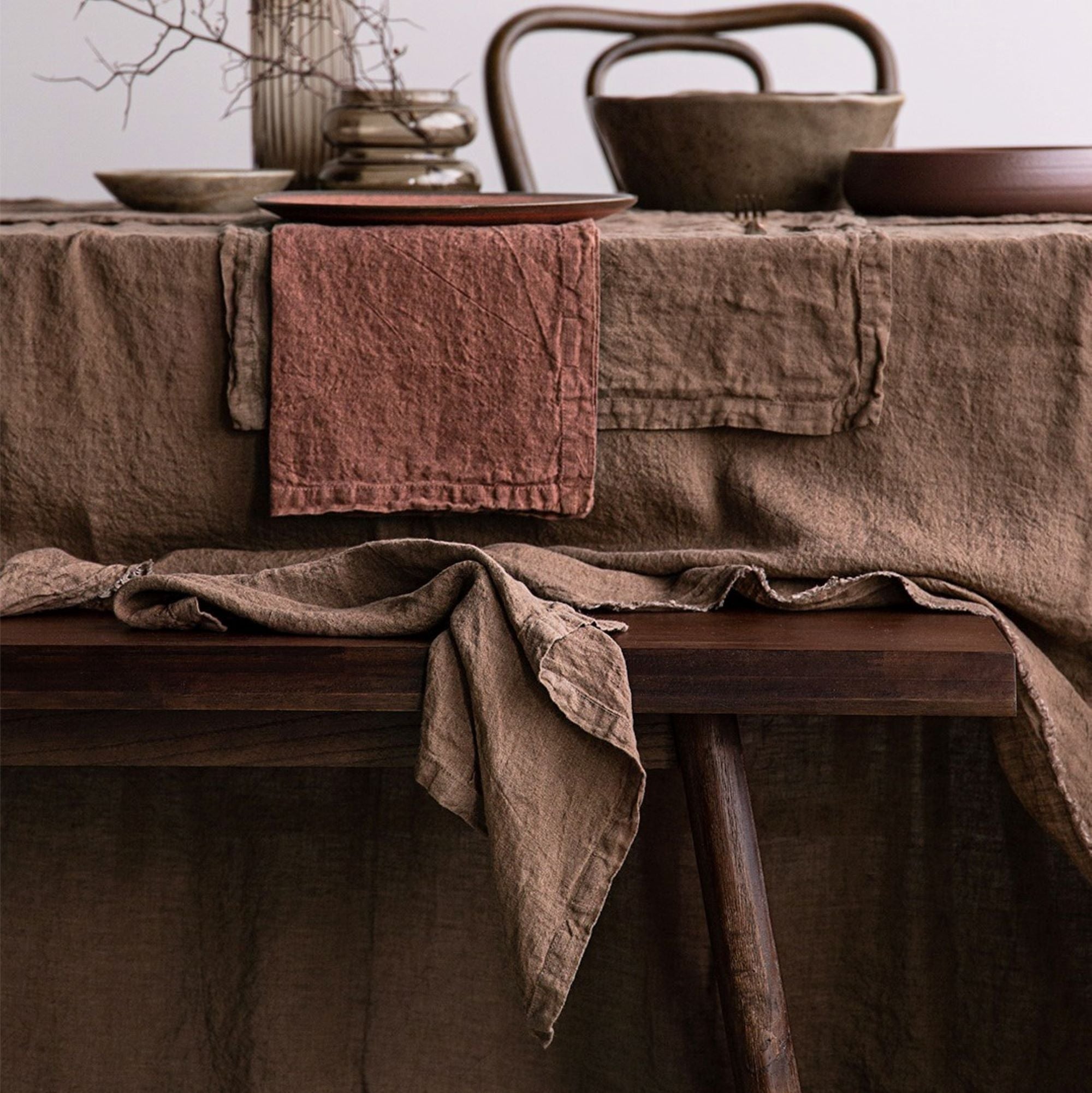Linen Napkins & Serviettes | Muted Mulberry  | Hale Mercantile Co.
