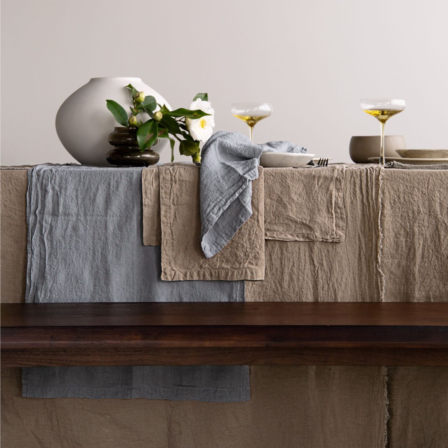 Linen Napkins & Serviettes | Cornflower Blue  | Hale Mercantile Co.