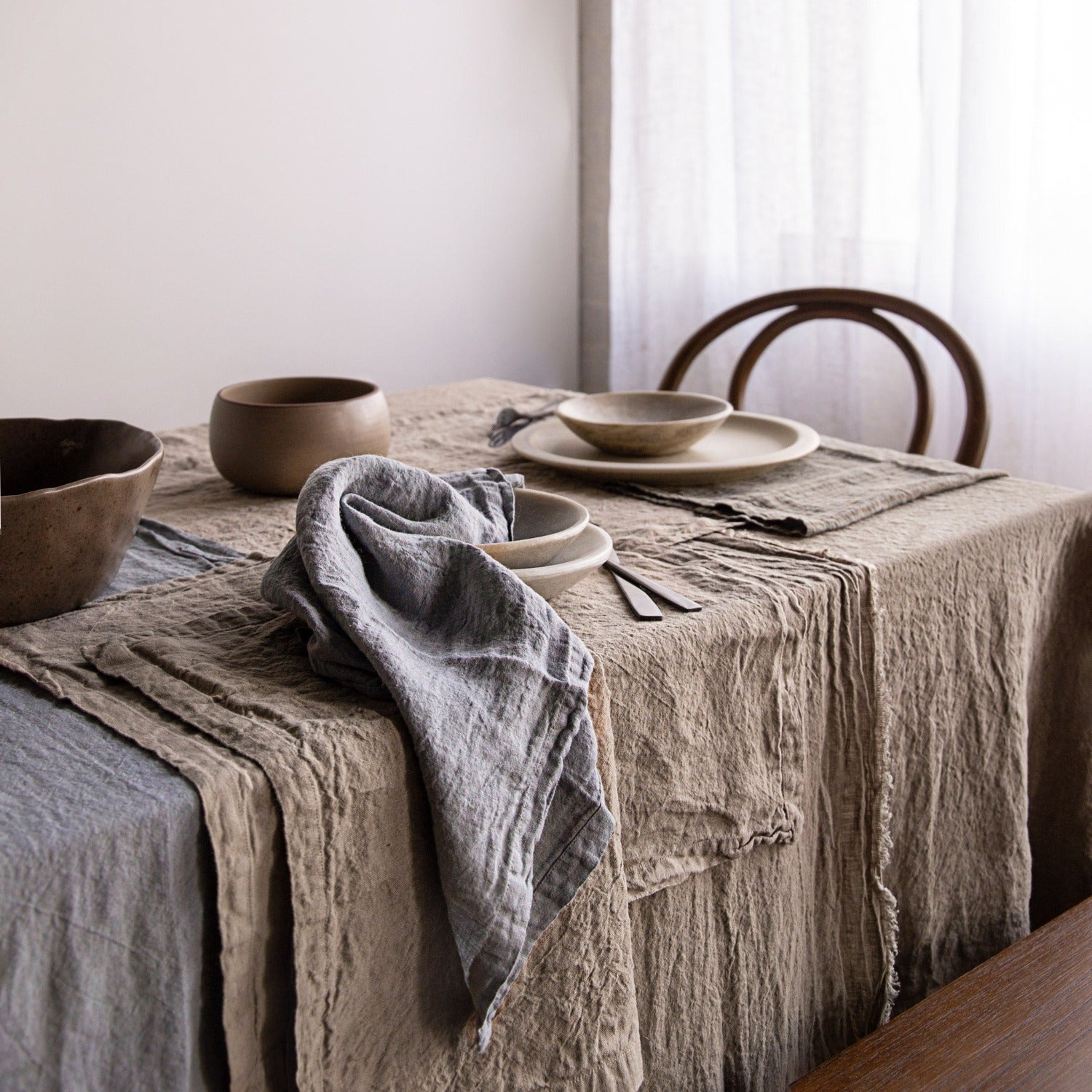 Linen Napkins & Serviettes | Cornflower Blue  | Hale Mercantile Co.