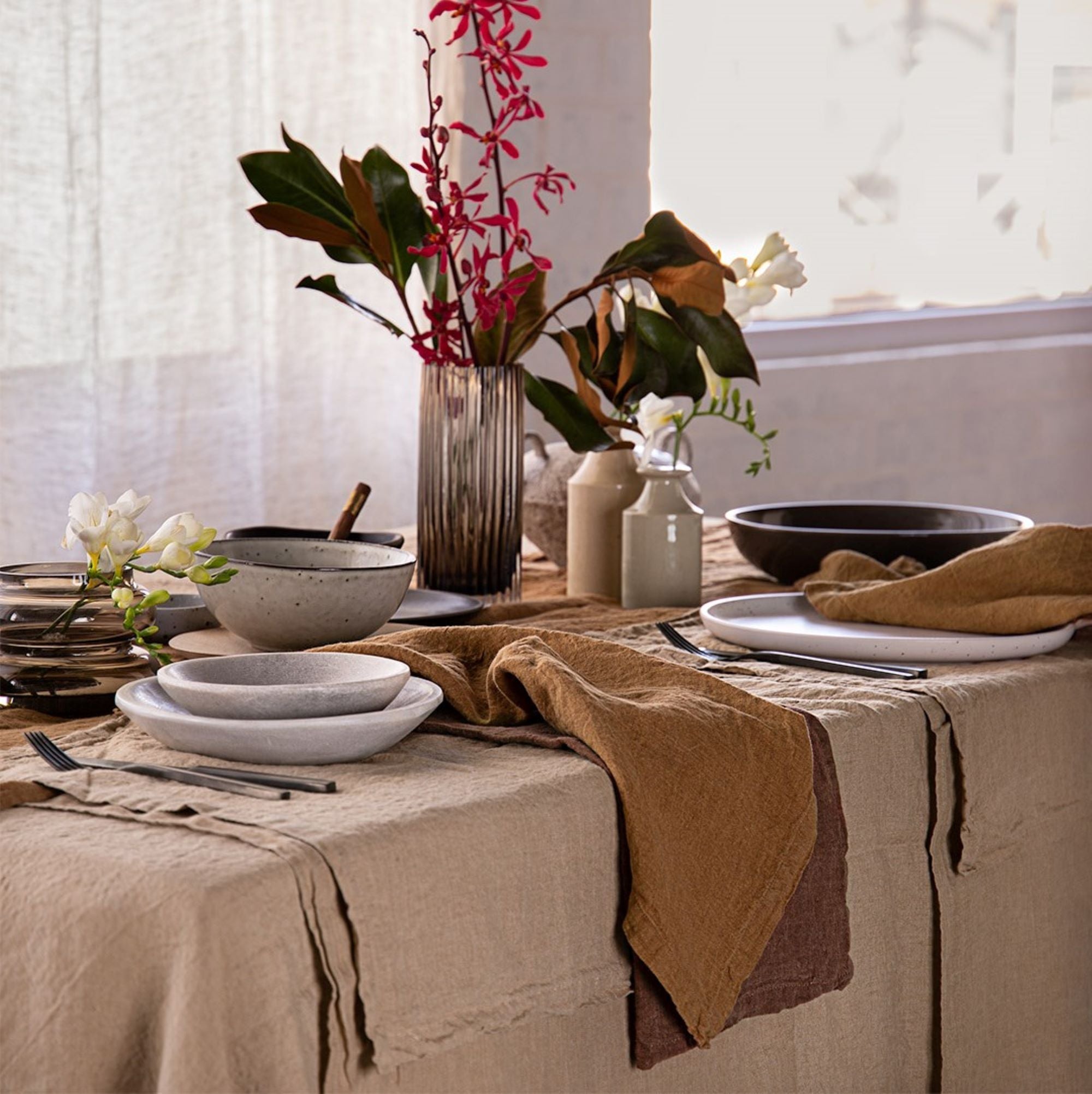 Linen Napkins & Serviettes | Rust Tone  | Hale Mercantile Co.