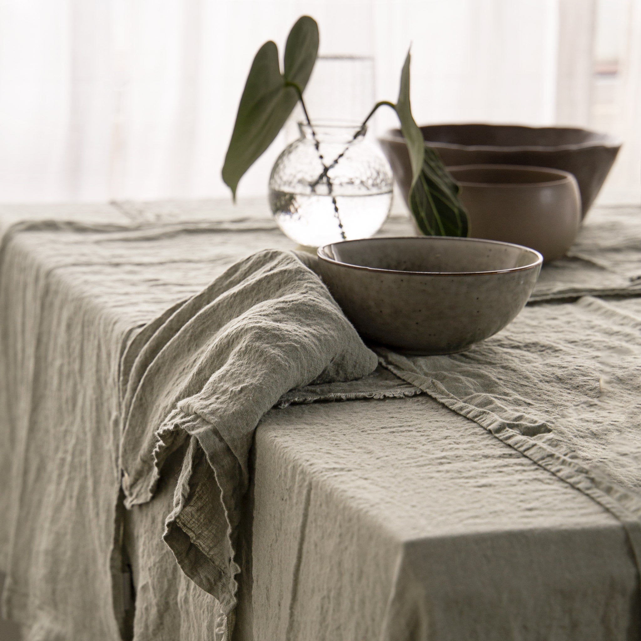 Linen Napkins & Serviettes | Silvery Sage  | Hale Mercantile Co.