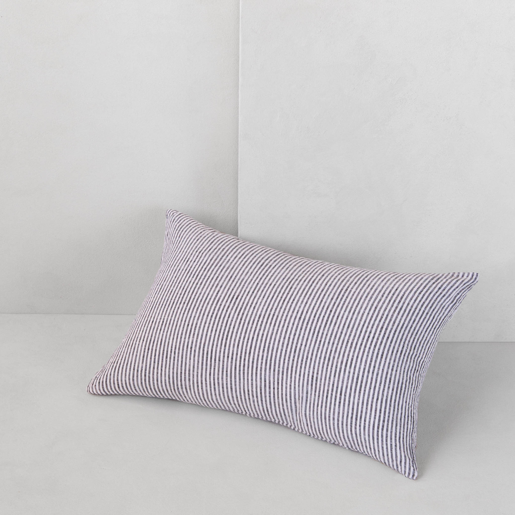 Stripe Linen Pillow | Black Stripe | Hale Mercantile Co.