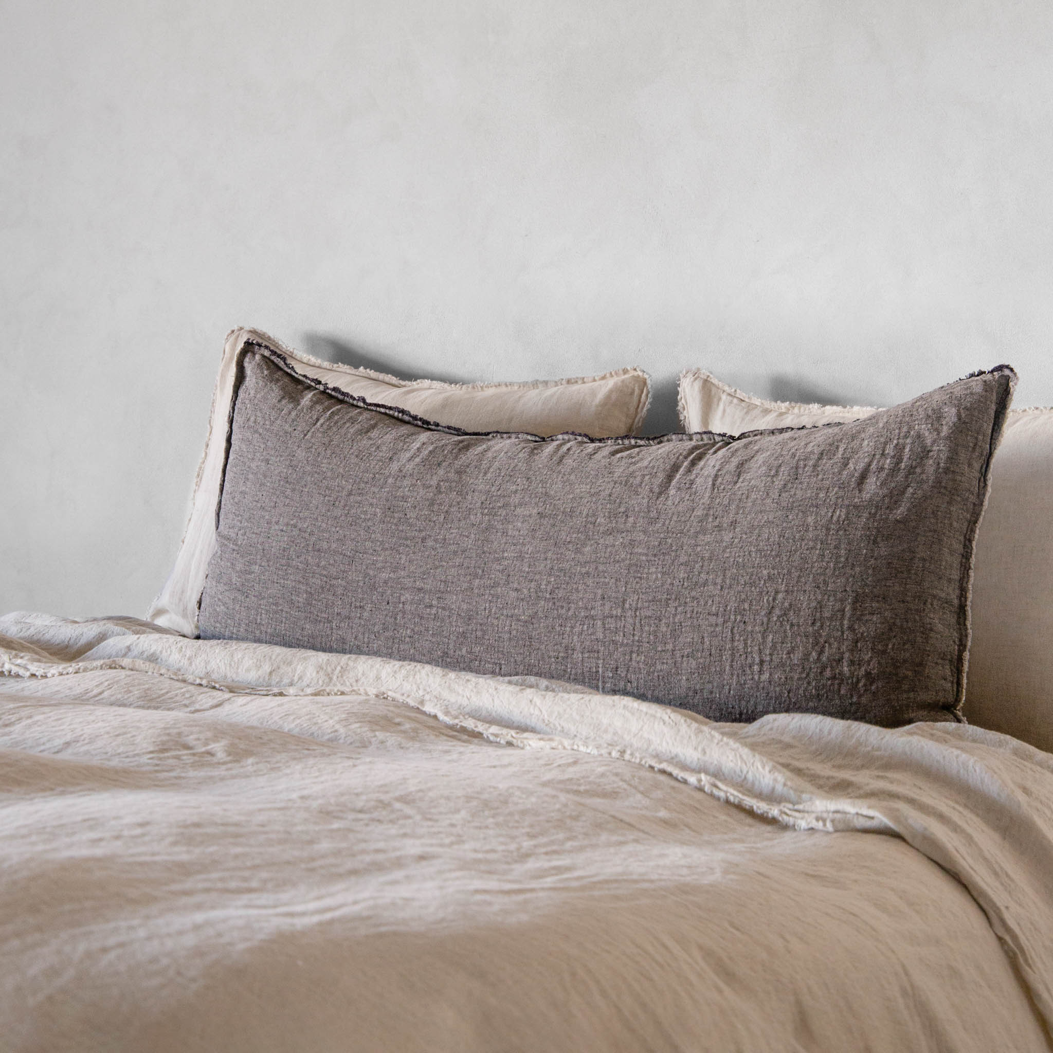 Long Body Pillow | Muted Black | Hale Mercantile Co.