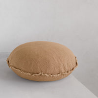 Flocca Macaron Linen Pillow - Carmel