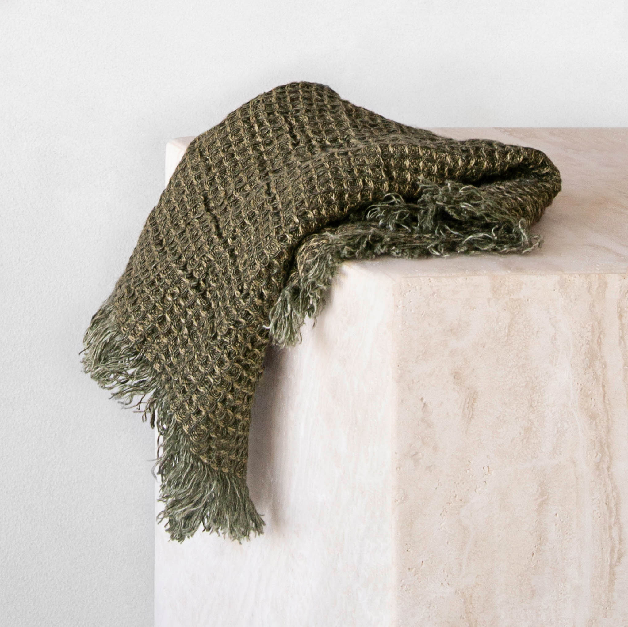 Linen Face Towel | Deep Khaki | Hale Mercantile Co.