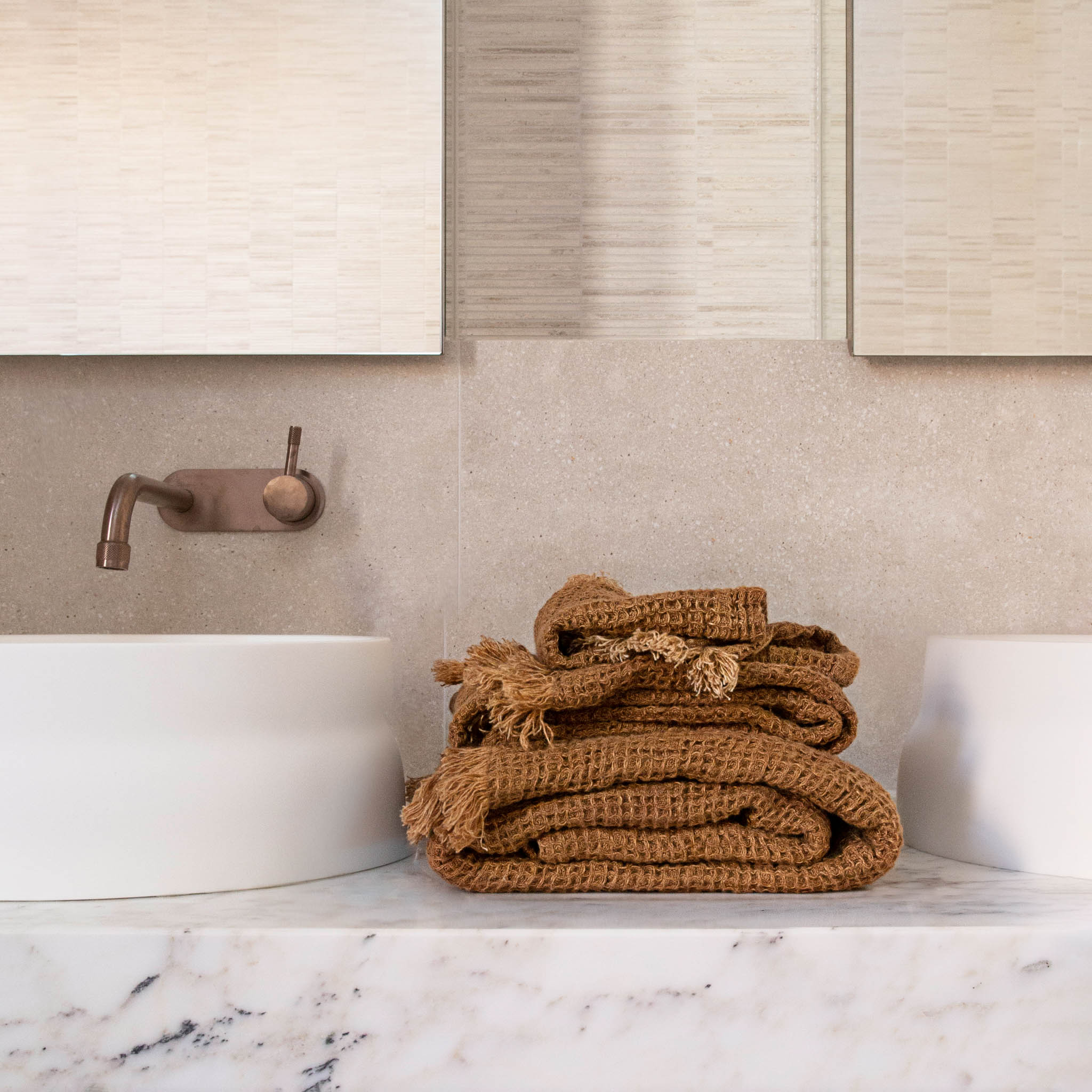 Linen Hand Towels | Rust Tone | Hale Mercantile Co.