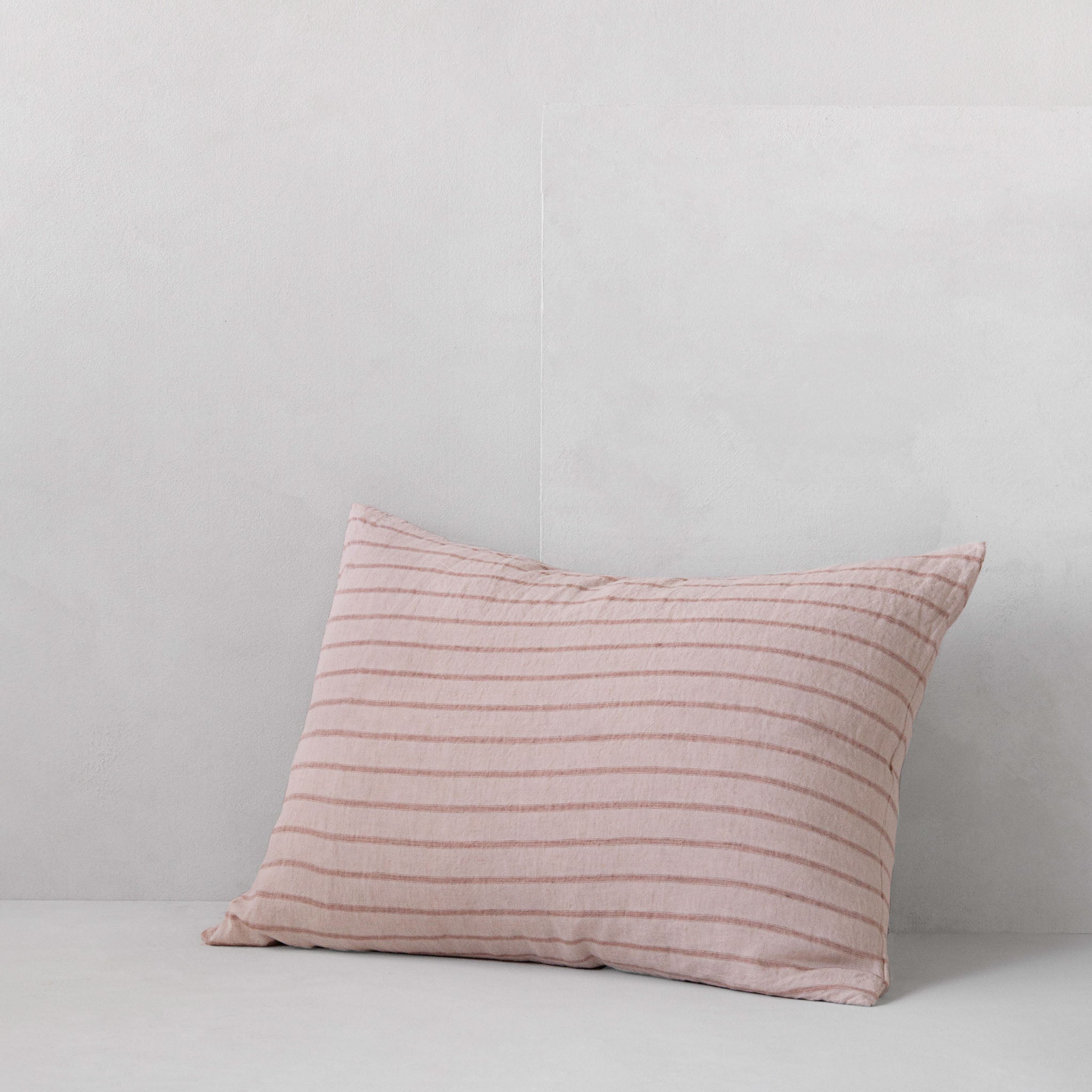 Stripe Linen Pillowcase | Pink Stripe | Hale Mercantile Co.
