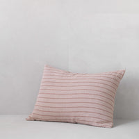 Basix Stripe Linen Pillowcase - Rosa/Floss