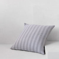 Basix Stripe Linen Euro Sham - Tempest/Fog