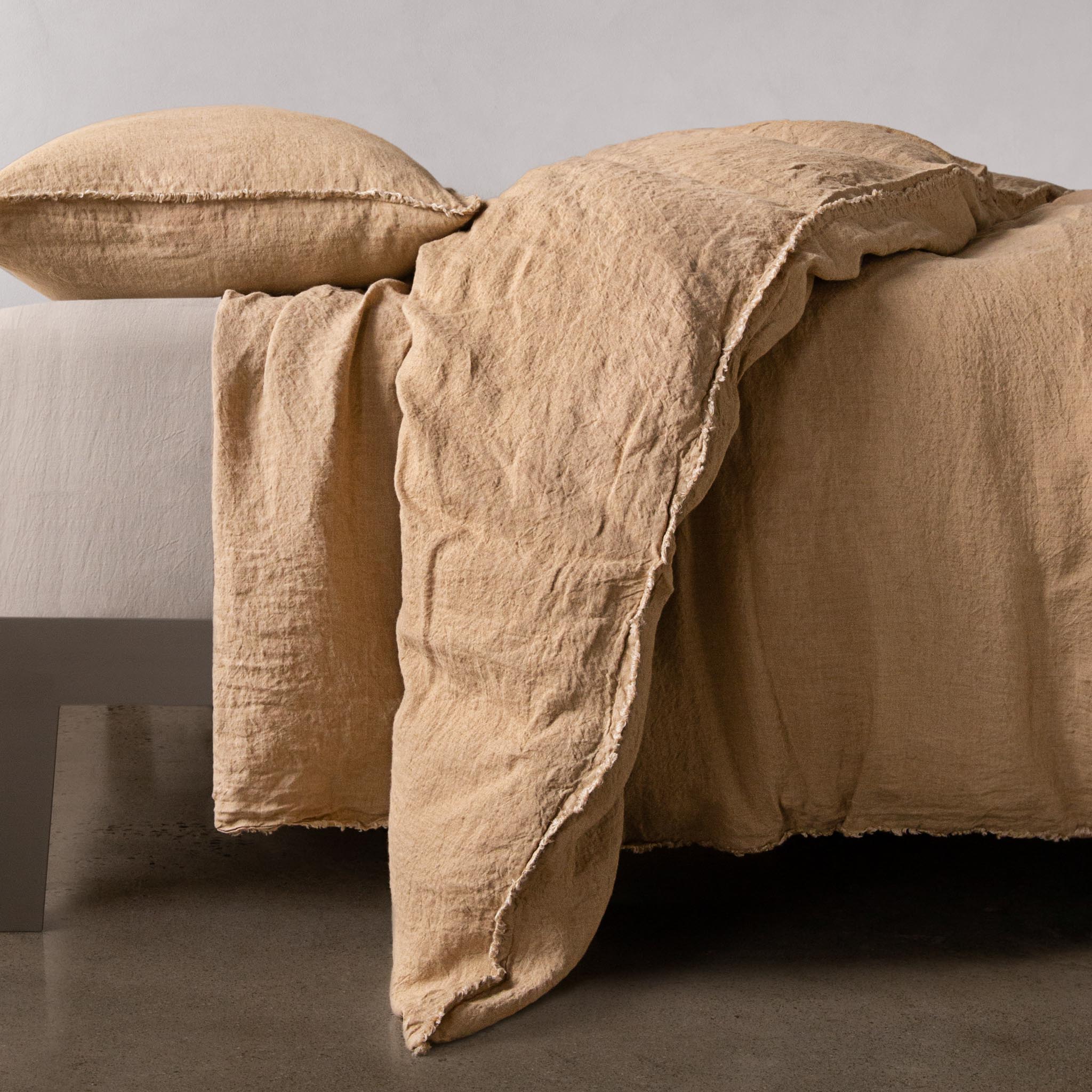 Linen Duvet Cover | Caramel Tone | Hale Mercantile Co.