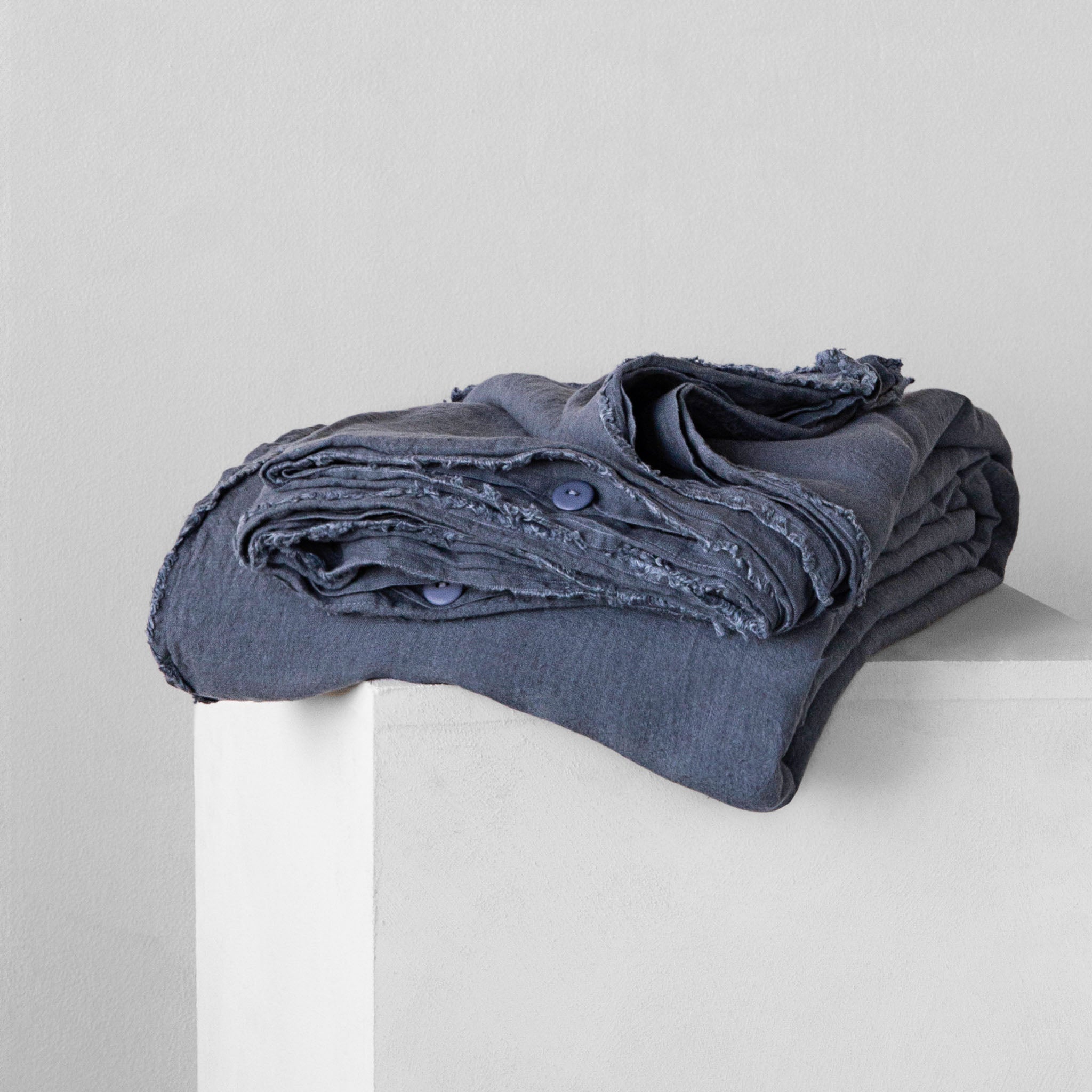 Linen Duvet Cover | Deep Sea Blue | Hale Mercantile Co.
