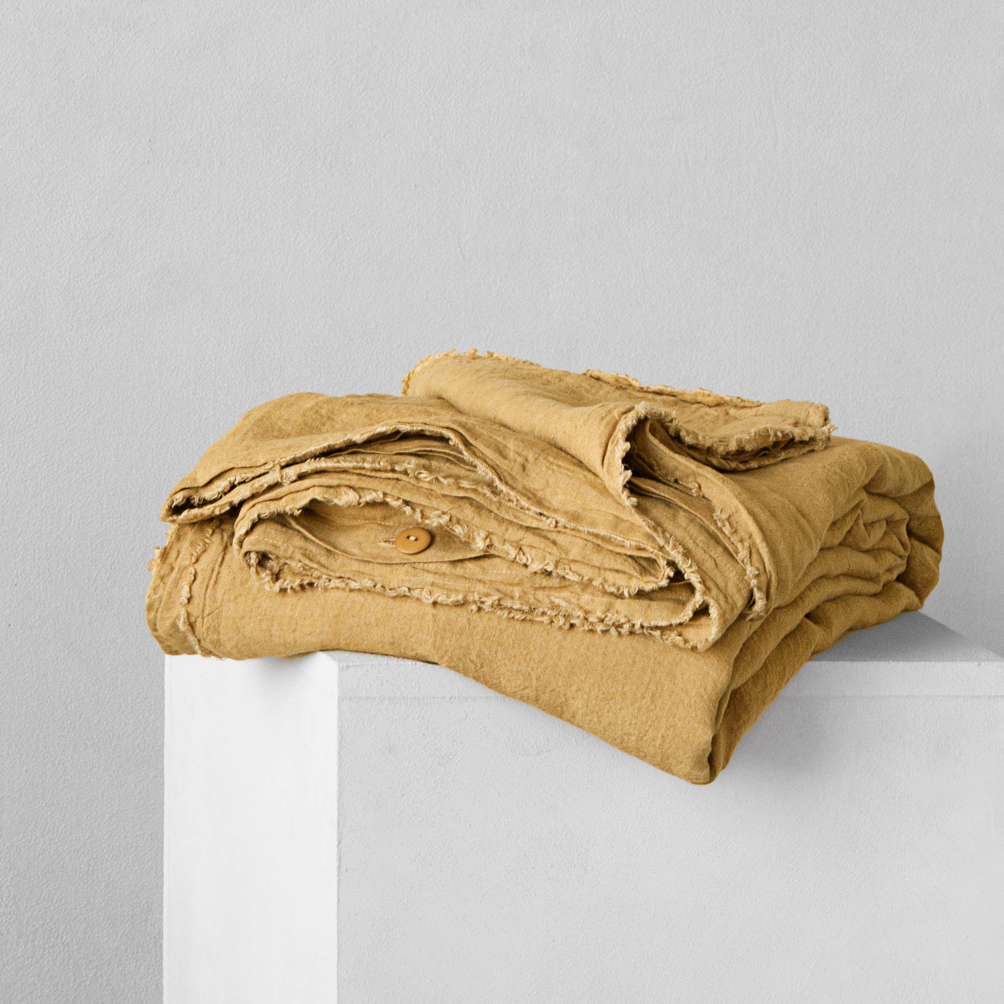 Linen Duvet Cover | Muted Gold | Hale Mercantile Co.