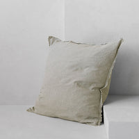 Flocca Linen Euro Sham - Argent