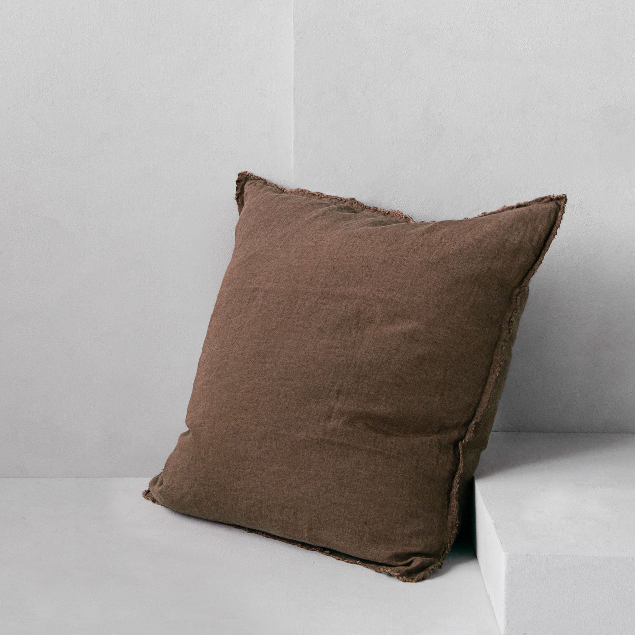 Linen Euro Sham | Chocolate Brown | Hale Mercantile Co.