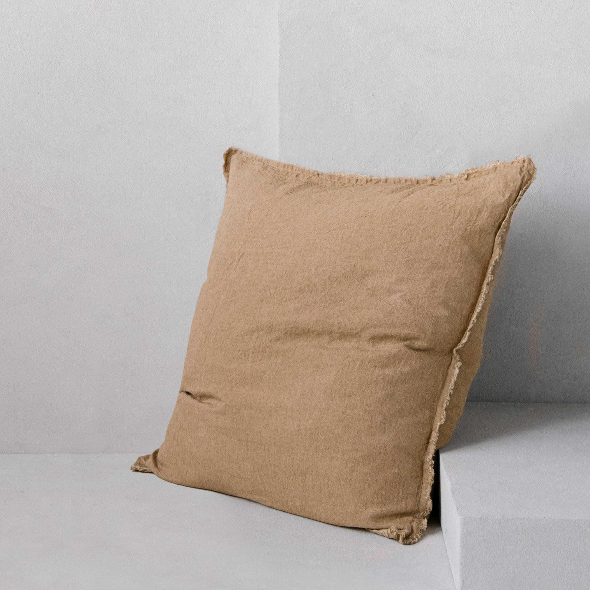 Linen Euro Sham | Caramel Tone | Hale Mercantile Co.