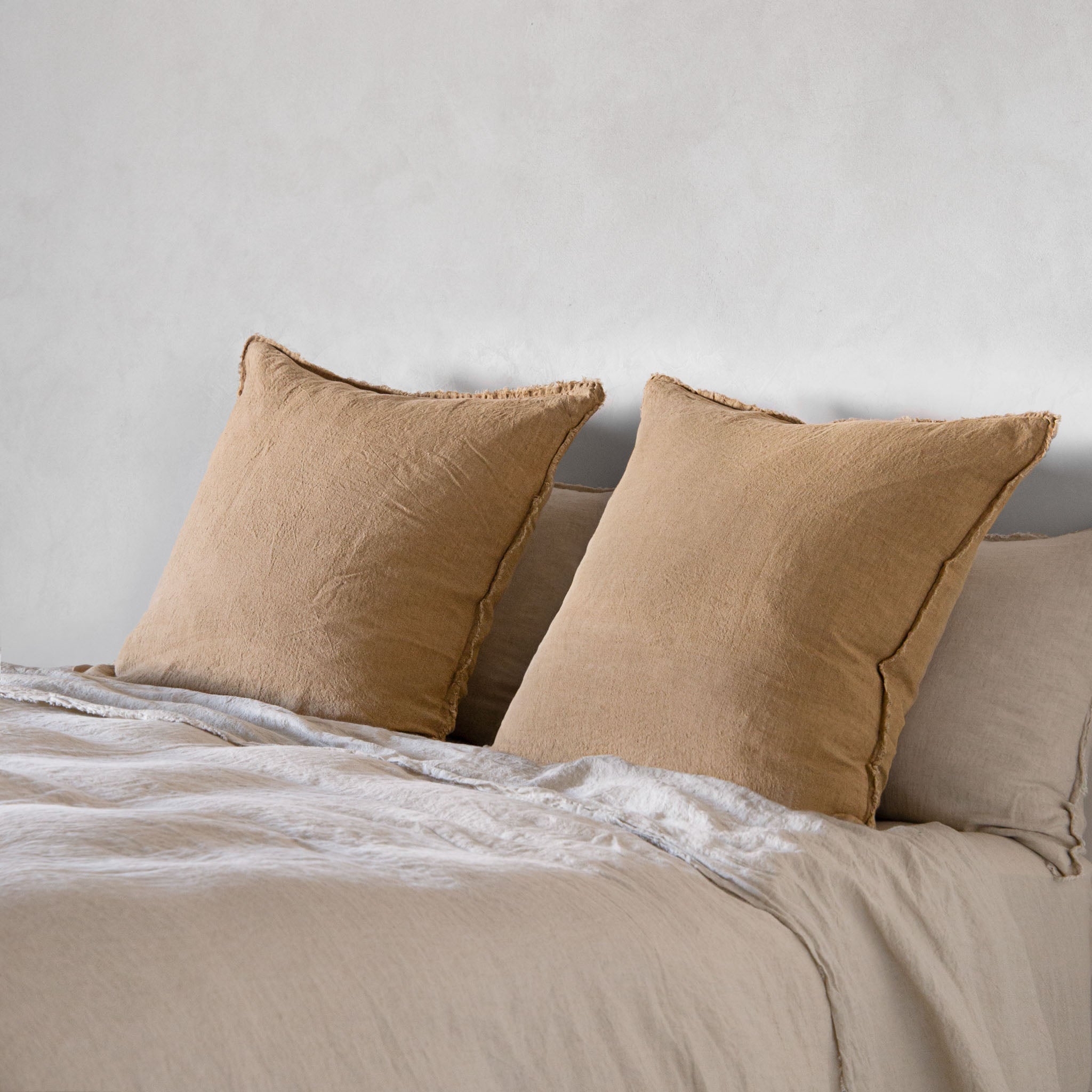 Linen Euro Sham | Caramel Tone | Hale Mercantile Co.