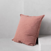Flocca Linen Euro Sham - Rosa