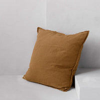 Flocca Linen Euro Sham - Russo