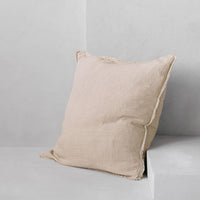 Flocca Linen Euro Sham - Sable