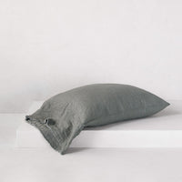 Flocca Long Linen Pillowcase - Mare - Standard