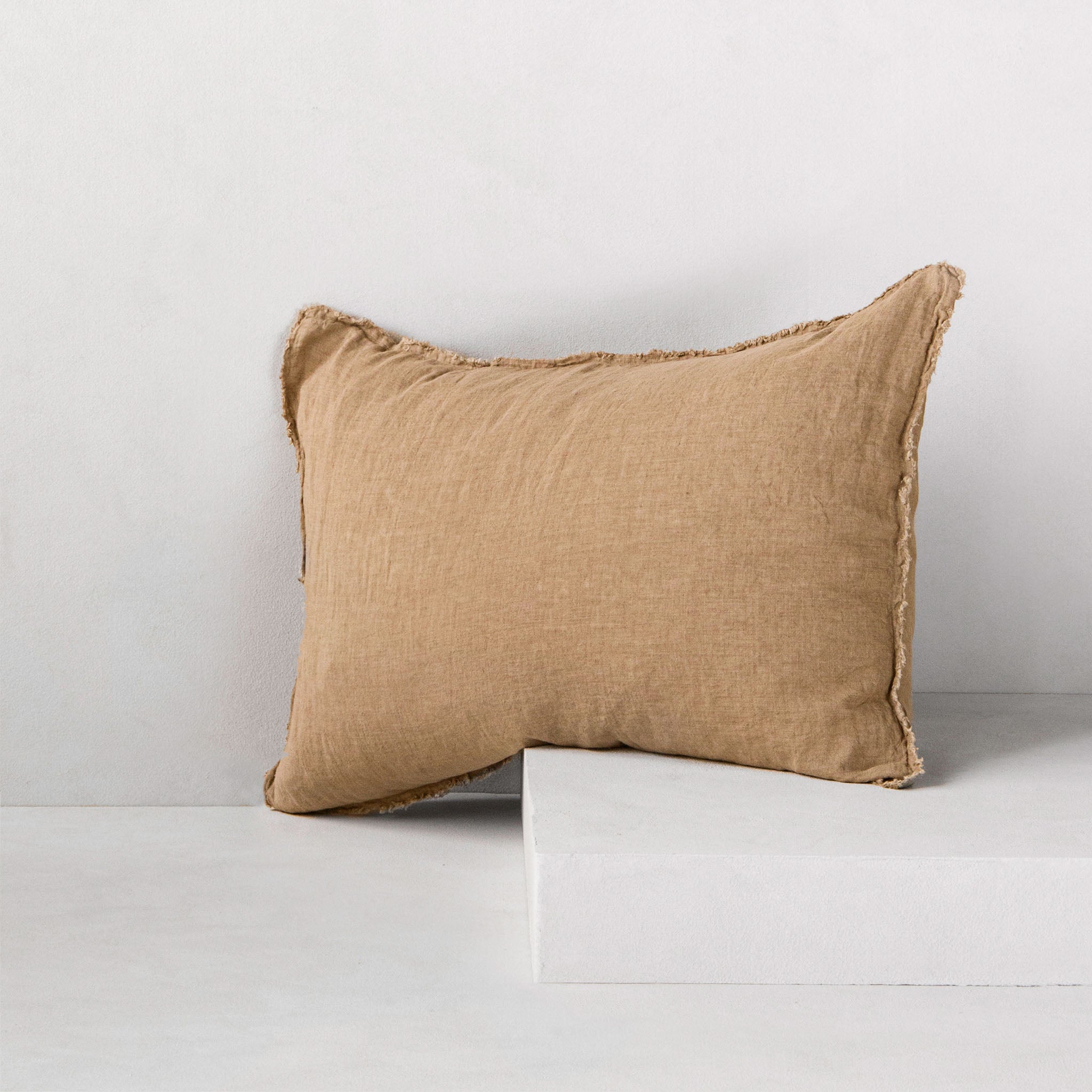 Flocca Linen Pillowcase | Caramel Tone | Hale Mercantile Co.