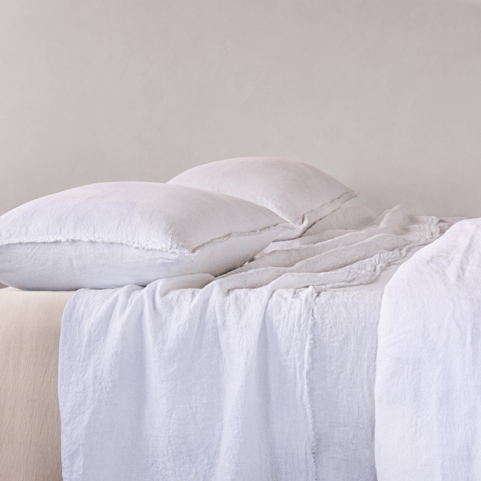 Flocca Linen Pillowcase | Antique White | Hale Mercantile Co.