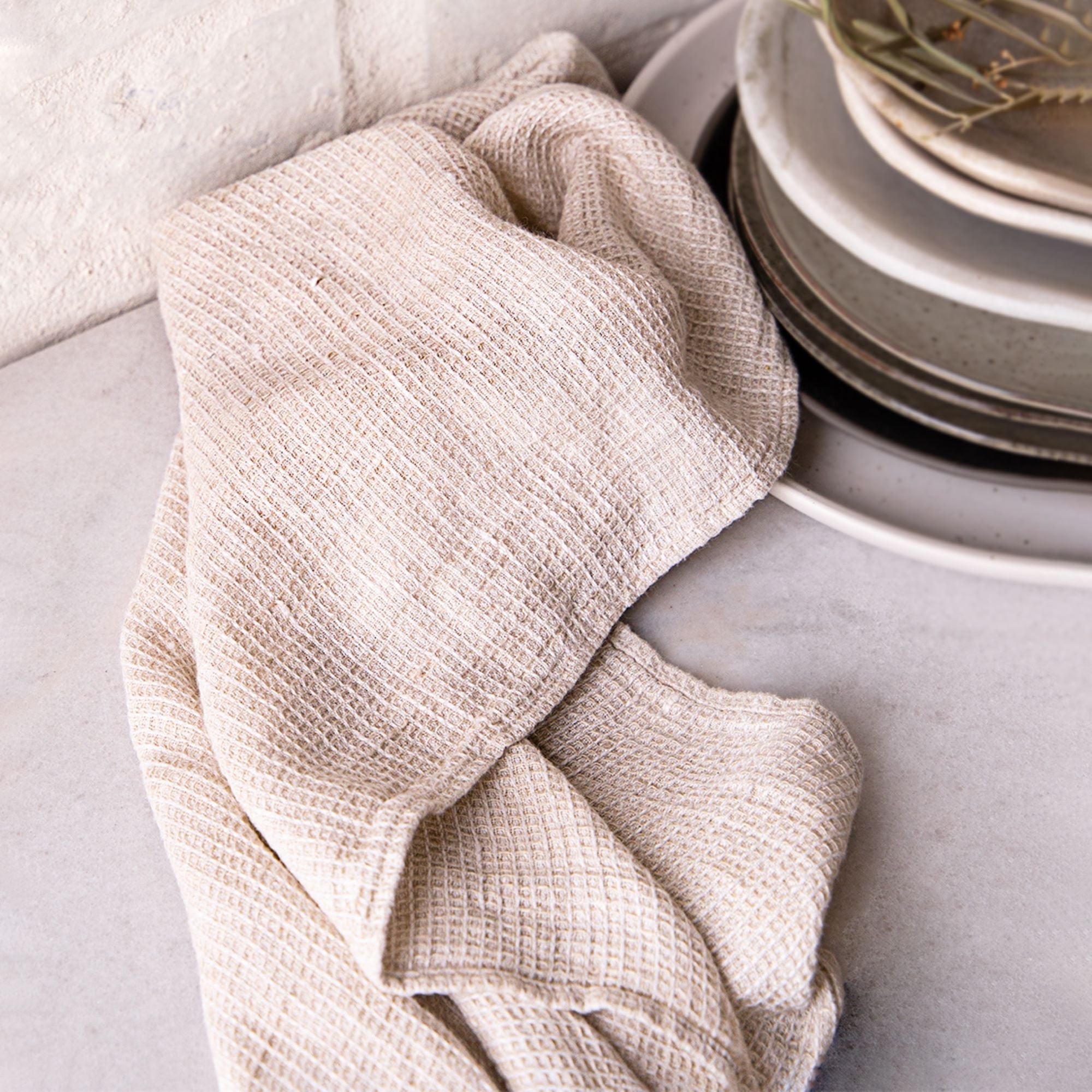Linen Tea Towels | Antique White | Hale Mercantile Co.