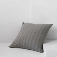 Basix Stripe Linen Euro Sham - Mare/Bere