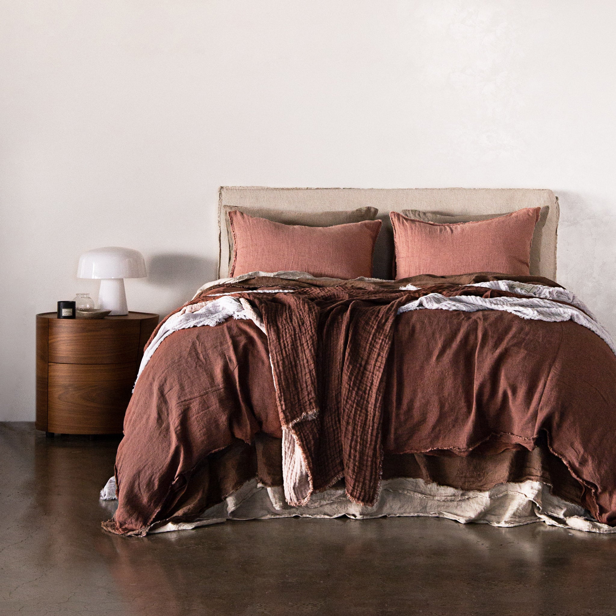 Linen Duvet Cover | Muted Mulberry | Hale Mercantile Co.