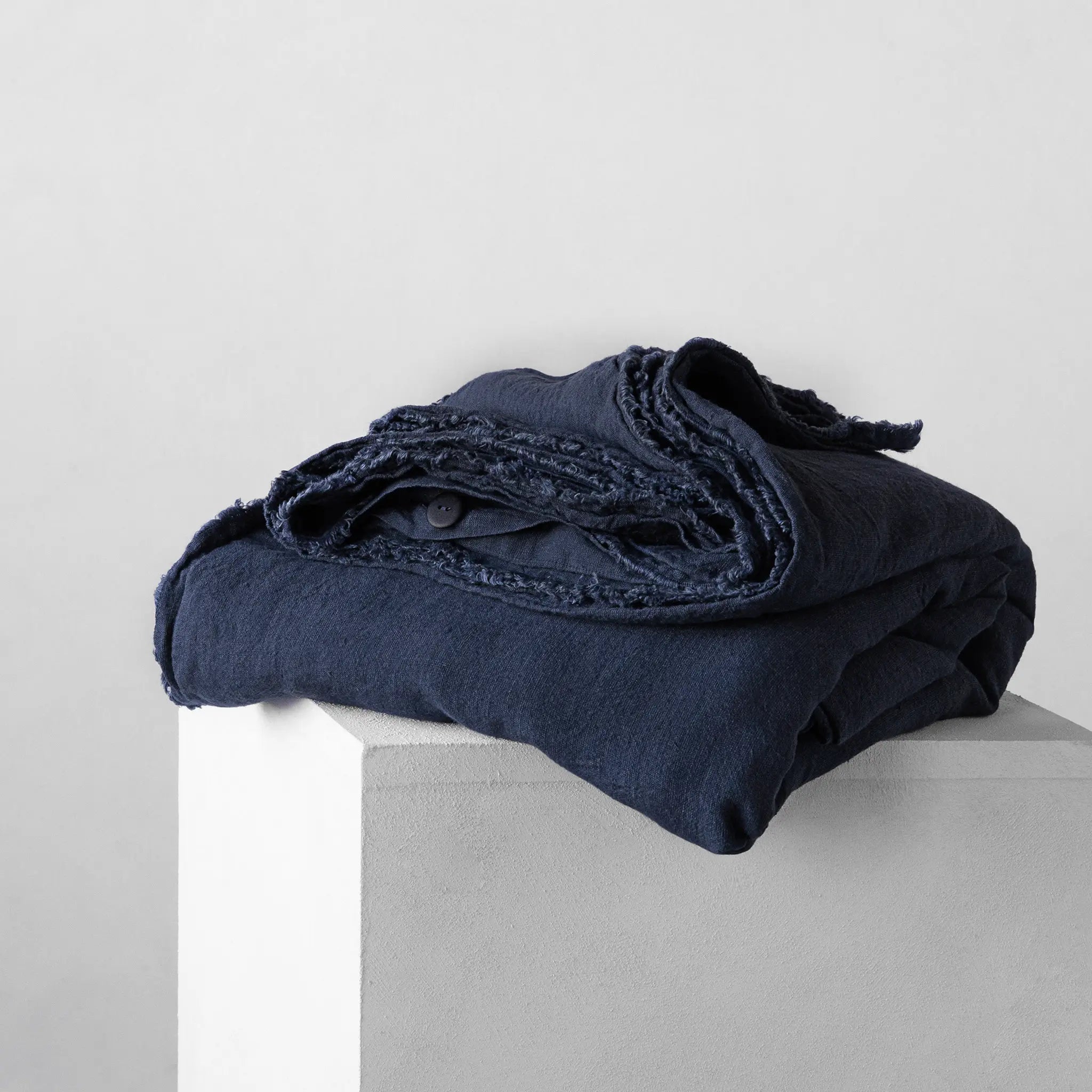 Linen Duvet Cover | Navy Blue | Hale Mercantile Co.