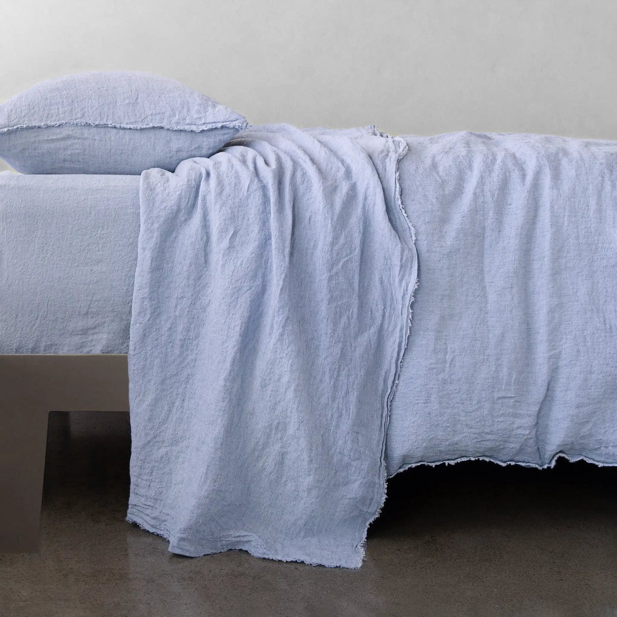 Flocca Linen Flat Sheet - Azzura - Cal King