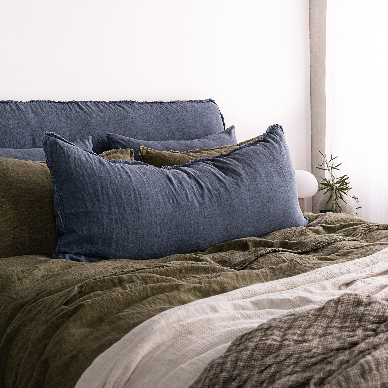 Linen Duvet Cover | Deep Khaki | Hale Mercantile Co.