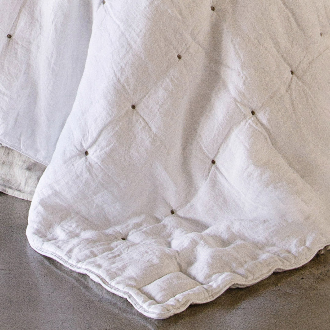 Pure Linen Quilt | Antique White  | Hale Mercantile Co.