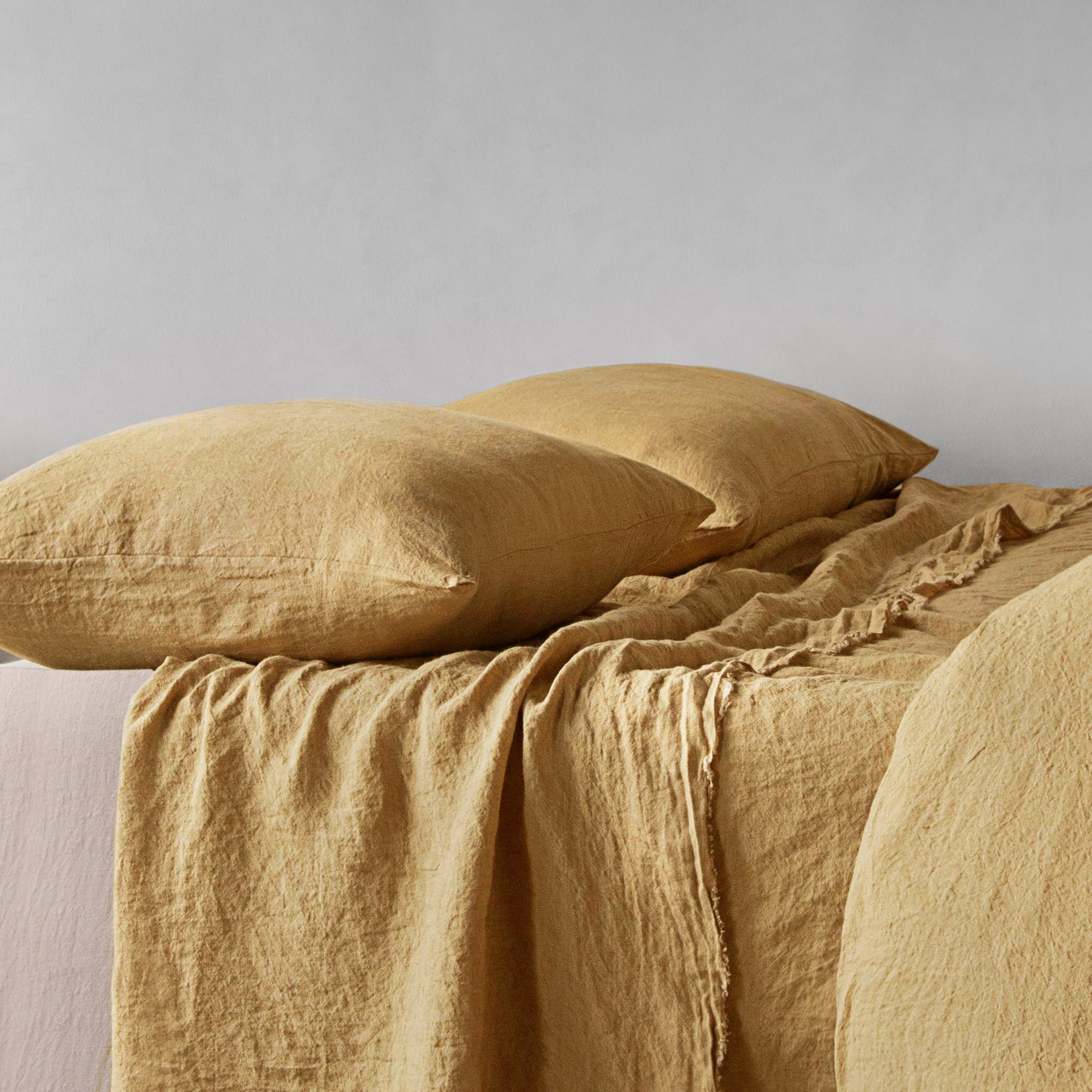 Basix Linen Pillowcase | Muted Gold | Hale Mercantile Co.