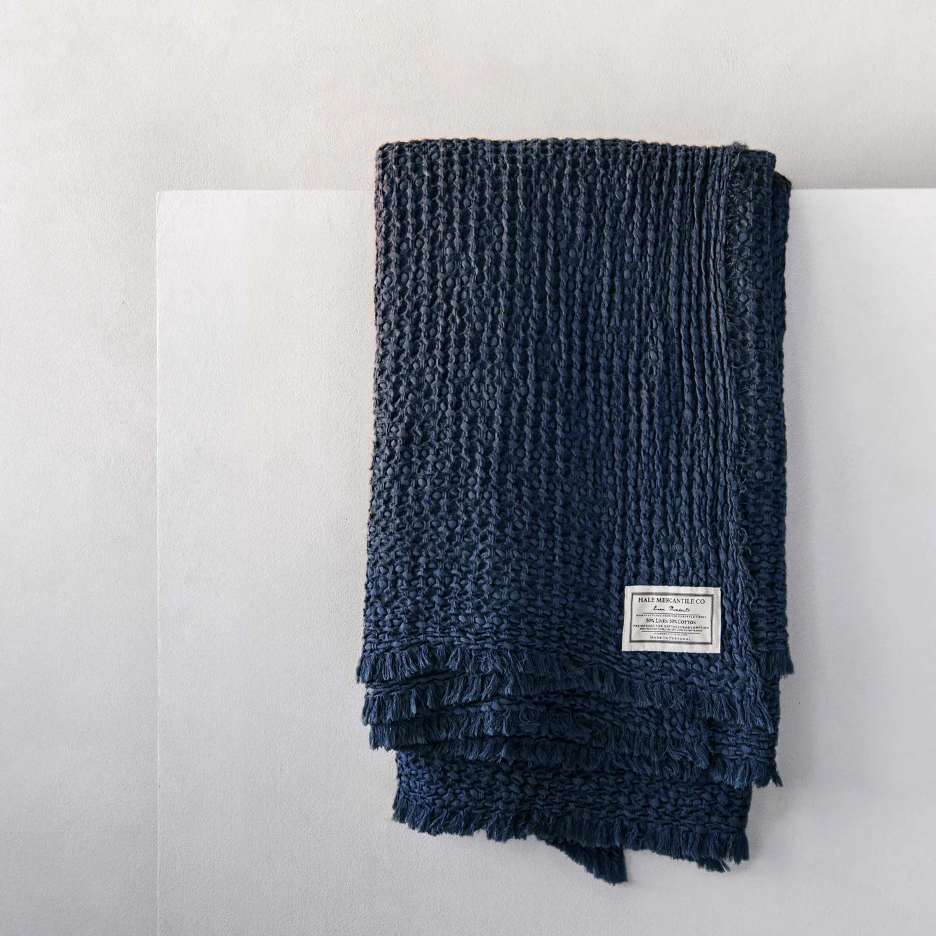 Linen Blanket | Navy Blue | Hale Mercantile Co.